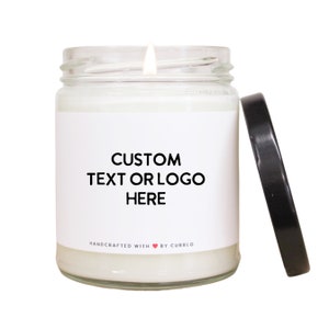 Custom Candle - Custom Christmas Gift - Customized Candle - Promotional Gifts - Personalized Candle - Realtor Gift - Corporate Gifts