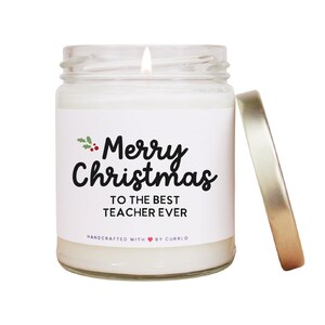 Teacher Gift Ideas - Teacher Christmas Gifts - Teacher Gifts Personalized - Teacher Candle Gift - Best Teacher Gifts - Teacher Christmas