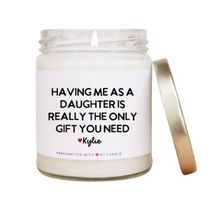 Gifts from Daughter - Mom Gifts - Mom Gifts from Daughter - Funny Mom Gifts - Mother's Day Gifts Mom -  Cute Mom Gifts - Mom Candle