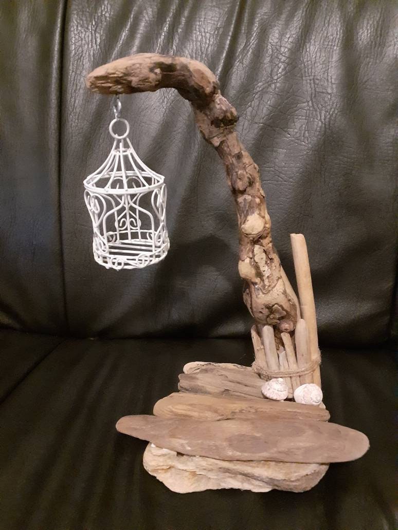 Bougeoir en Bois Flotté