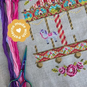 Colorful Floral Cross Stitch Pattern, Rainbow Garden (PDF) image 15