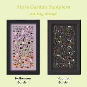 Colorful Floral Cross Stitch Pattern, Rainbow Garden (PDF) image 11