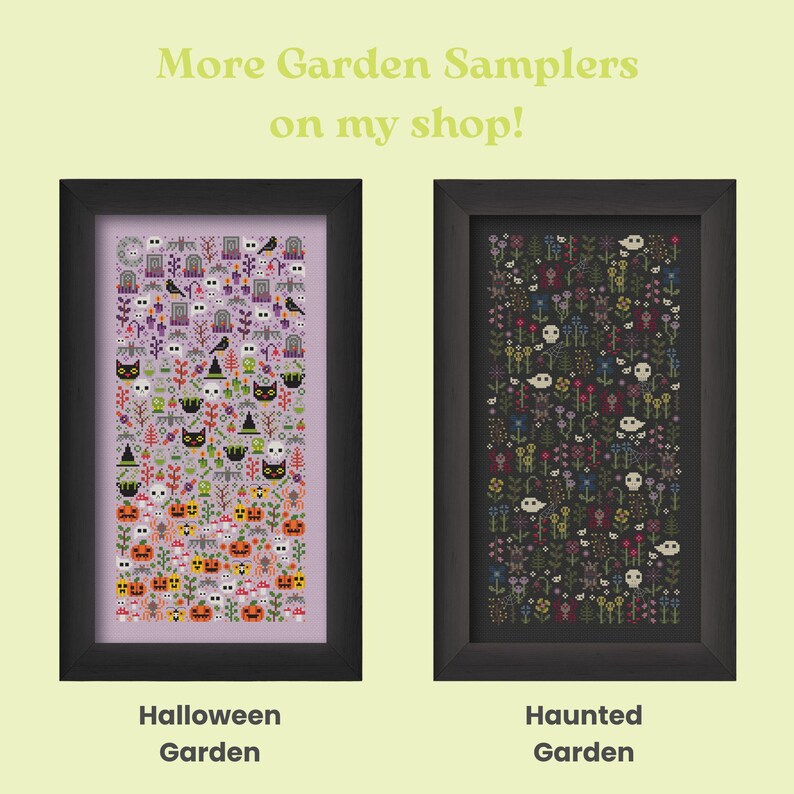 Colorful Floral Cross Stitch Pattern, Rainbow Garden (PDF) image 11