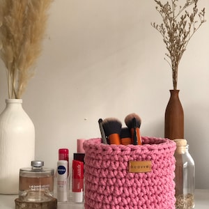 PATTERN ONLY Piers Makeup Storage Handmade Crochet Basket Pattern by Ocavve