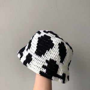 COLE 牛柄かぎ針編みバケットハット 簡単パターン 手作り Ocavve pdf