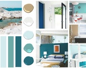 Prepackaged Paint Palette - Beach House - Coastal - Beach House/ Coastal Color Palette - Interior Design