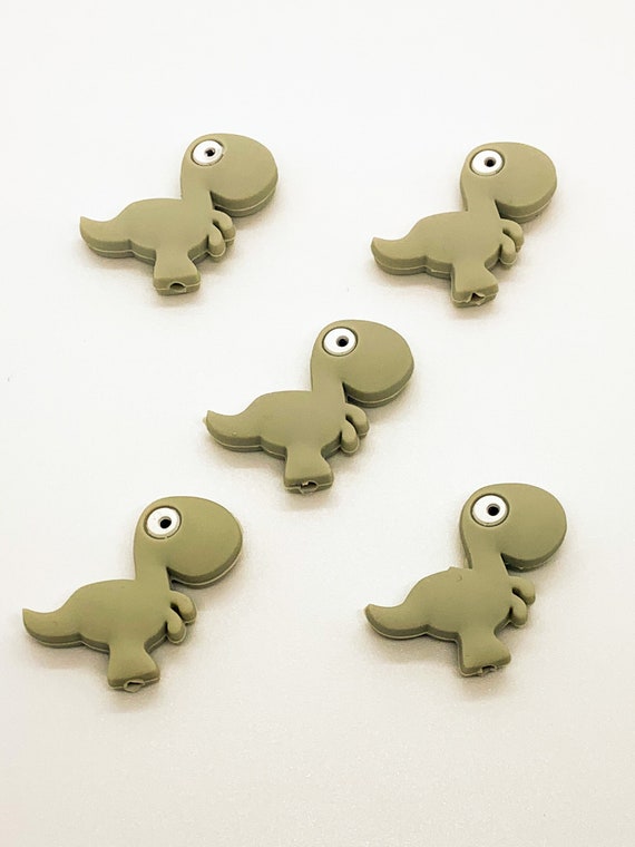 Dinosaur silicone pearl food grade DIY Etsy