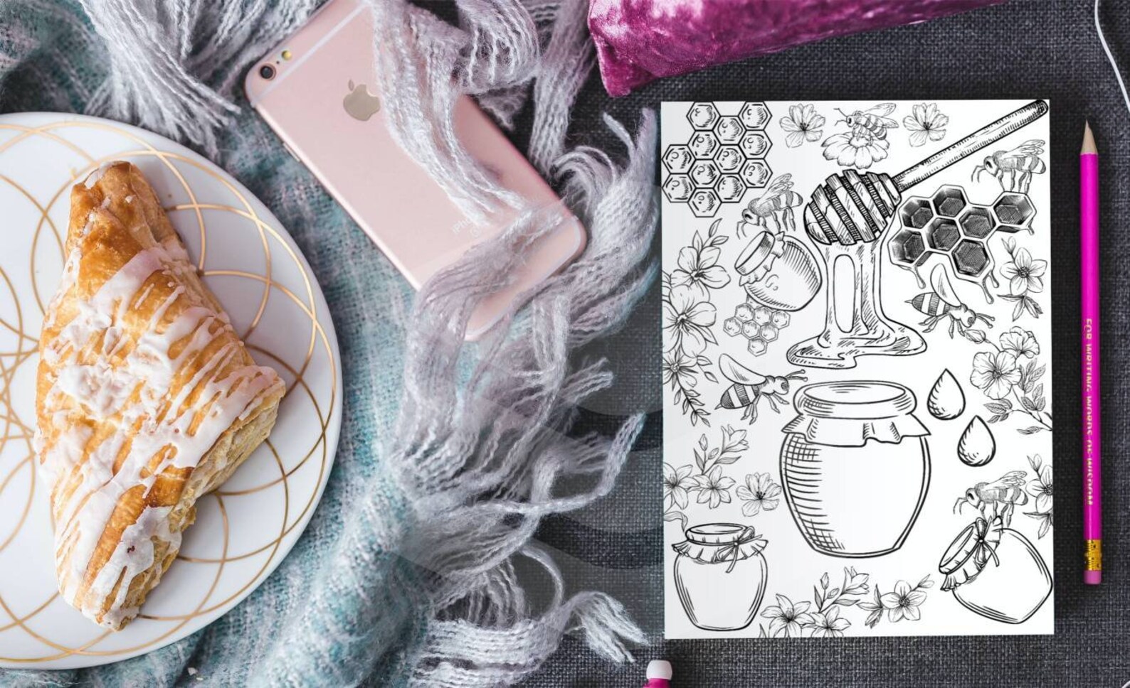 Foodie Coloring Pages Food Coloring Pages PDF Coloring - Etsy