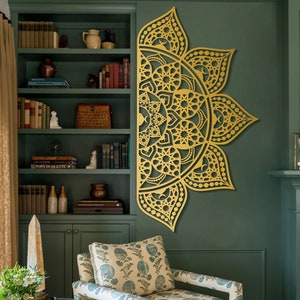 Metal Islamic Mandala Wall Art Hangable in 4 Ways, Arabic Wall Decor, Moroccan Decor, Indian Home Decor, Spiritual Decor, Wall Hangings