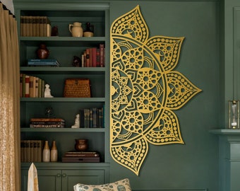 Metal Islamic Mandala Wall Art Hangable in 4 Ways, Arabic Wall Decor, Moroccan Decor, Indian Home Decor, Spiritual Decor, Wall Hangings
