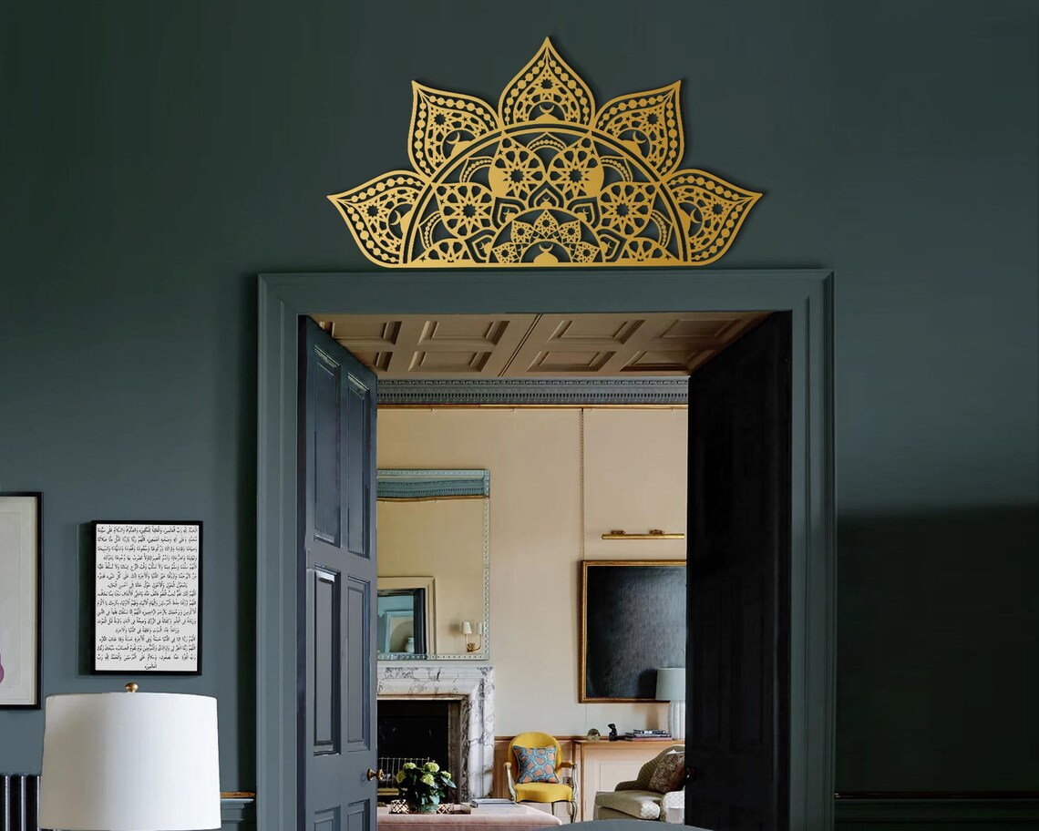 Metal Mandala Wall Art Indian Home Decor Moroccan Decor Etsy