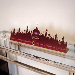 Ramadan Kareem Metal Desk Calendar, Islamic Ramadan Countdown Decor, Eid Gift, Muslim Home Decor, Ramadan Decoration, Ramadan Mubarak