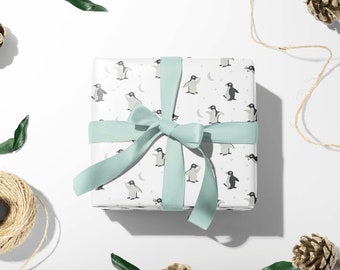 Papier cadeau Arctique 70 x 100 cm (3 feuilles), Papier cadeau Noël, Christmas wrapping Paper, Christmas Gift wrap