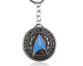 Star Trek themed keyring - starfleet academy logo