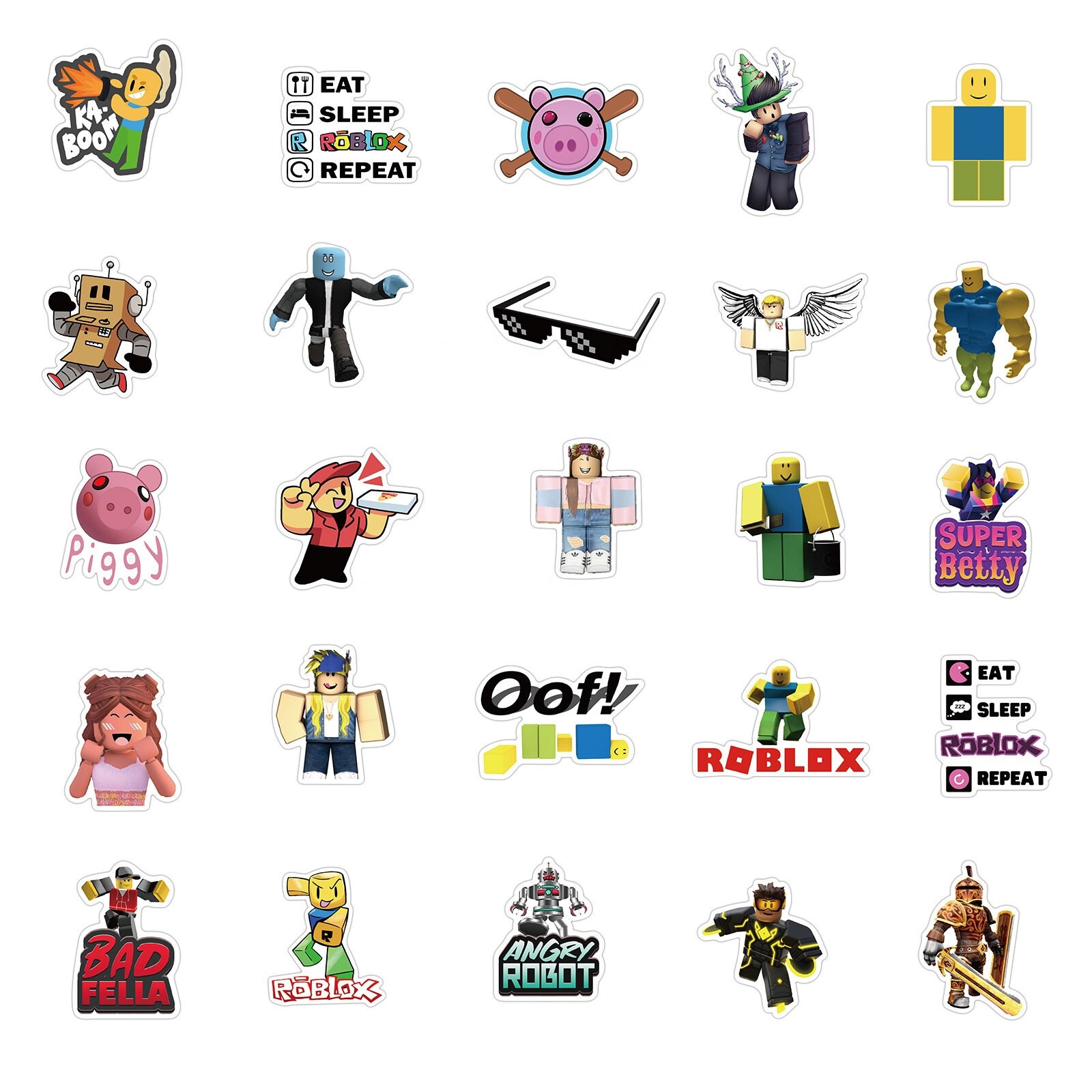 50 Roblox Stickers Random Selection of 50 Stickers No Etsy UK