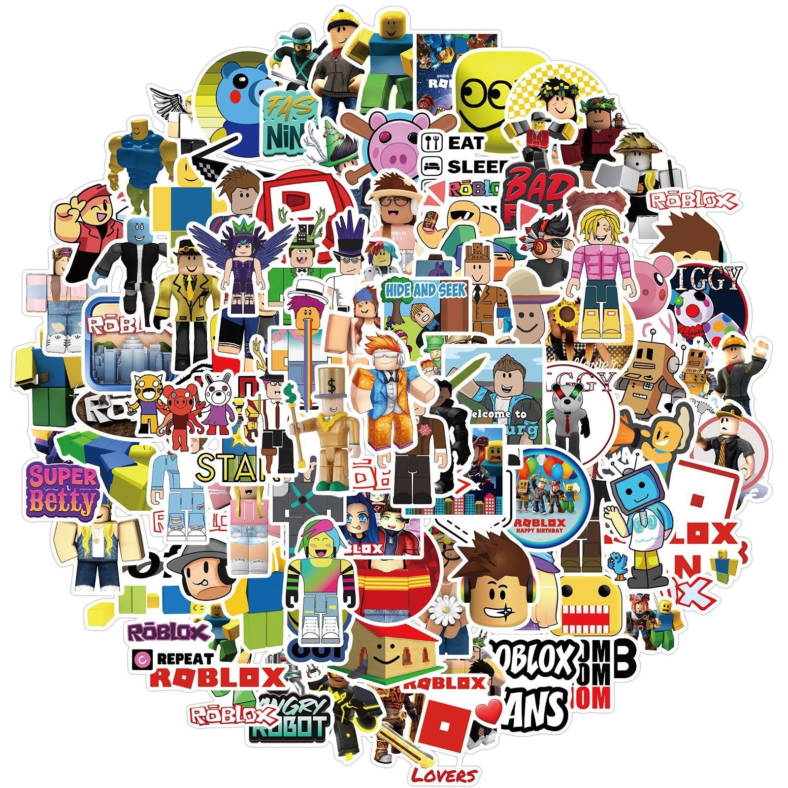 50 Roblox Stickers Random Selection of 50 Stickers No - Etsy UK
