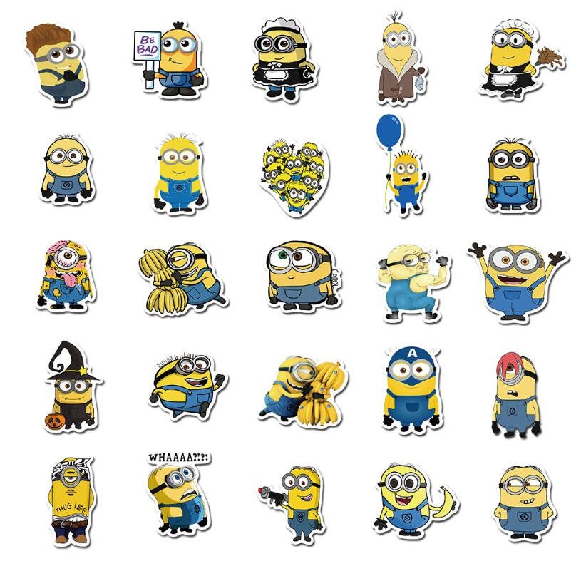 25 Minions Stickers Random Selection of 25 Stickers No Etsy UK