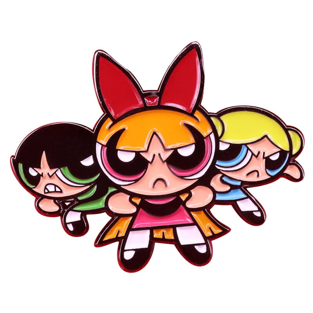 Powerpuff Girls Pin Badge - Etsy