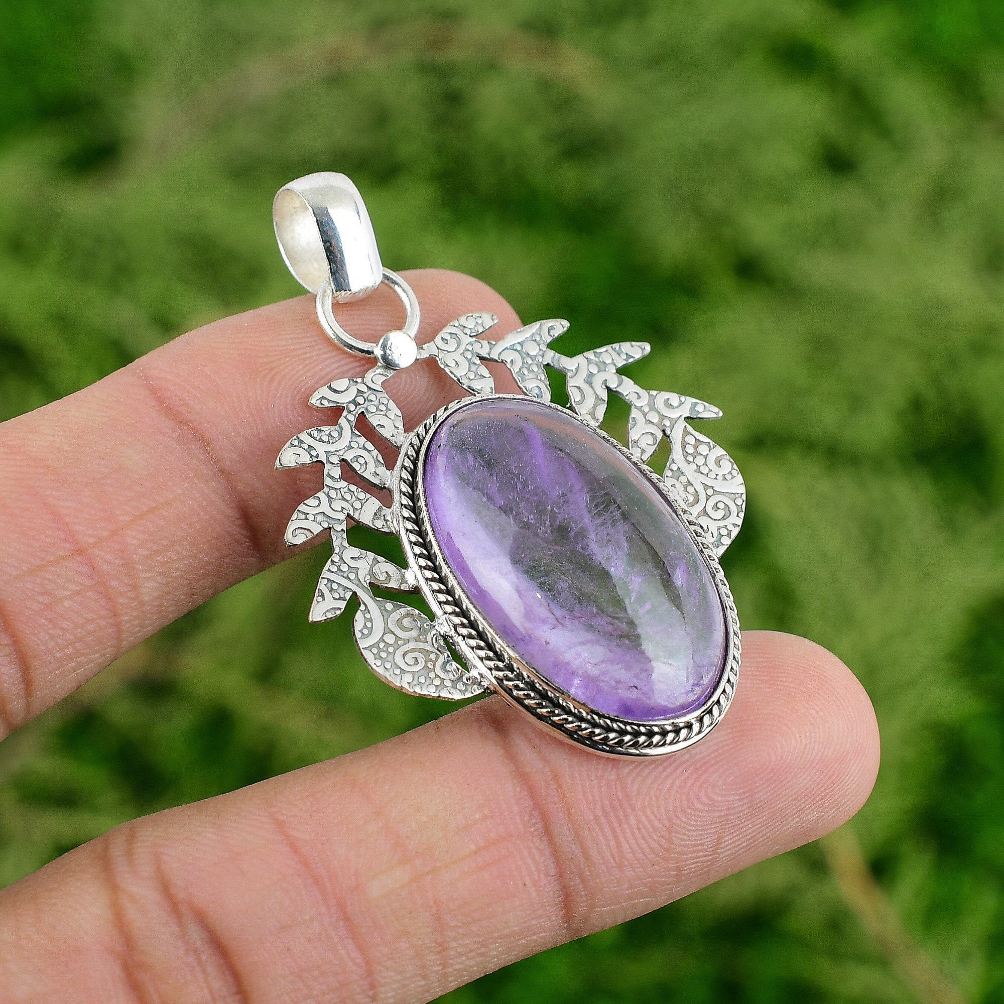 African Amethyst Pendant Very Pretty 