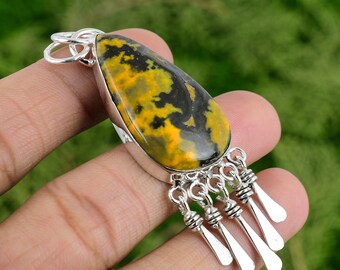 Gemstone Pendant Handmade Macrame Pendant LA-4011 Thebestjewellery Bumble Bee Jasper Macrame Pendant Macrame Jewelry Boho Pendant Gemstone Pendant Handmade Macrame Pendant LA-4011 Thebestjewellery Bumble Bee Jasper Macrame Pendant Macrame Jewelry Boho Pendant