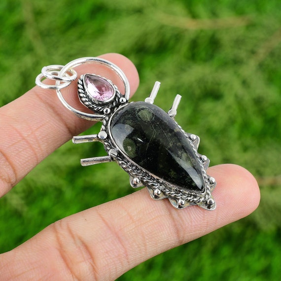 TreasureBay 925 Sterling Silver Gemstone Pendant for Women and Girls TreasureBay 925 Sterling Silver Gemstone Pendant for Women and Girls