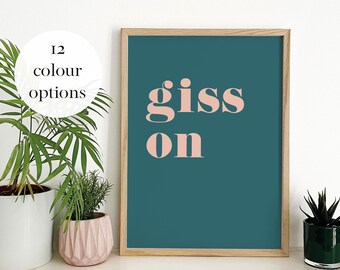 Cornish Saying Art Print: Colourful West Country Poster, Cornwall Decor