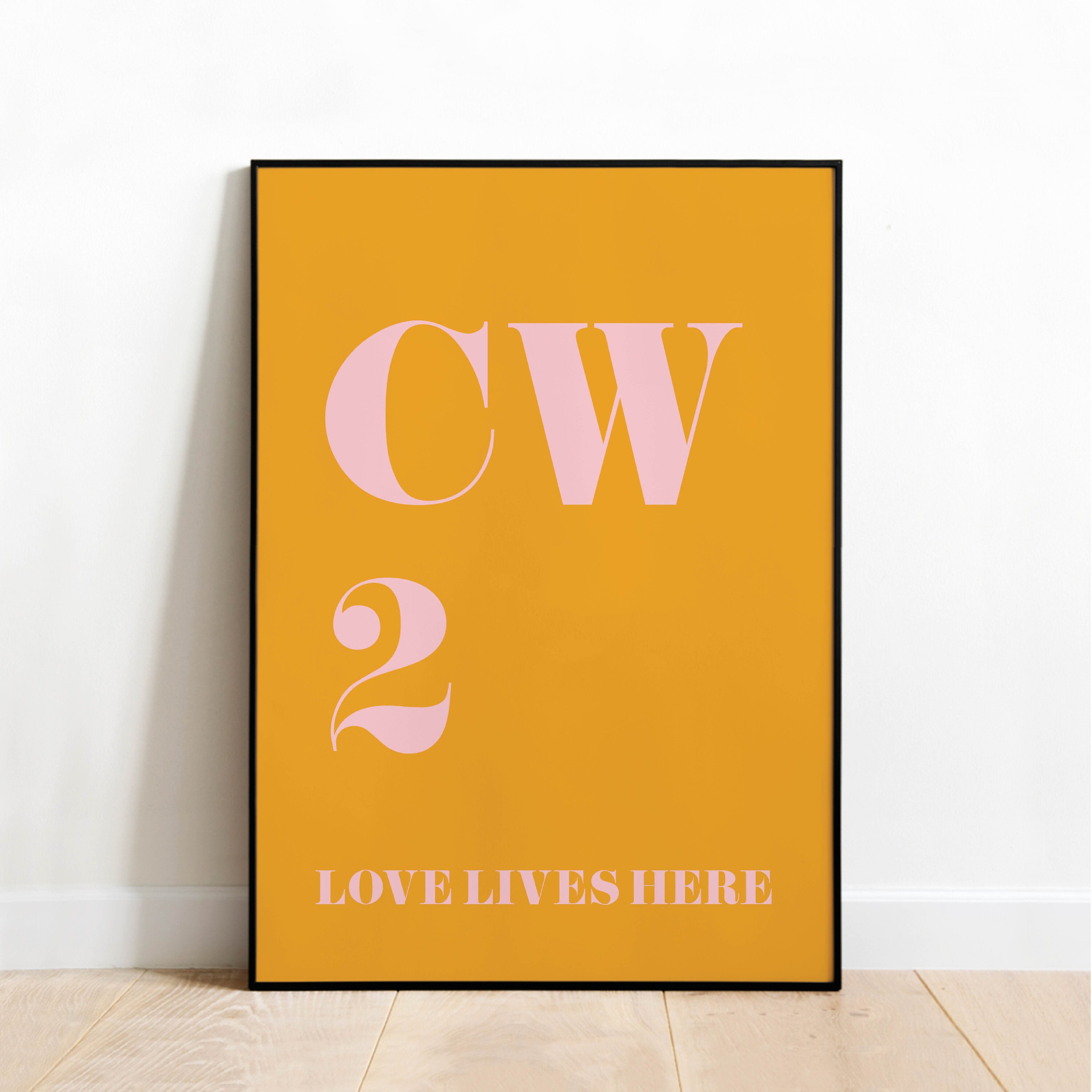 Personalised Postcode Print Family Name Custom Street Poster Etsy UK