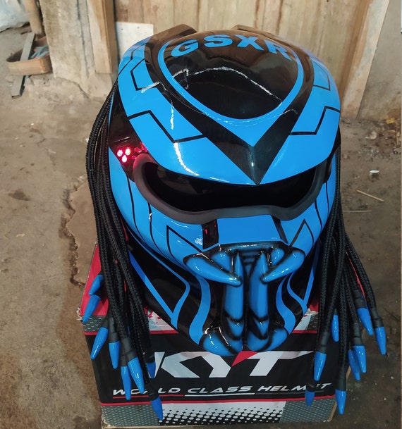 Custom the Predator Helmet Cool Blue 