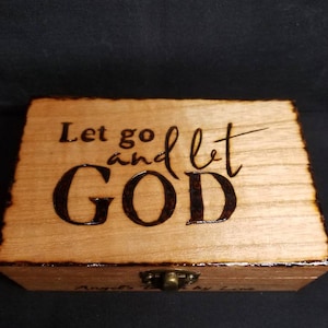 Let Go Let God prayer box