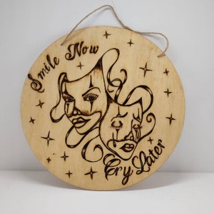 Smile Now Cry Later Wall Art, Chicano Wall Art, Old School Art