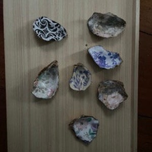 Decoupage Oyster Shells, Trinket Dishes