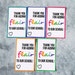 PRINTABLE Flair Pen Gift Tag | Teacher Appreciation Note | School Staff ...