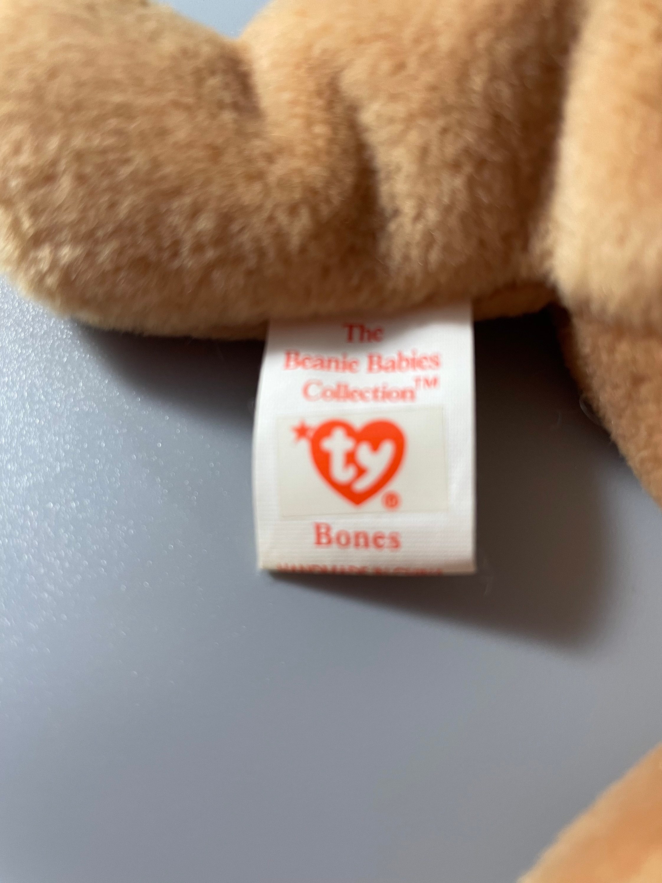 TY Beanie Babies Original – Bones, Ca. 15,5 Cm, Offizielles Sammler-Plüschtier
