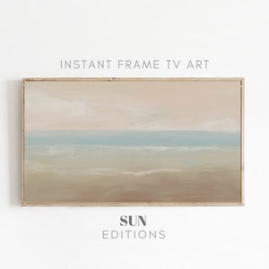 Samsung Frame TV Art Modern Neutral Abstract, Beach abstract, Modern Wall decor, Instant download