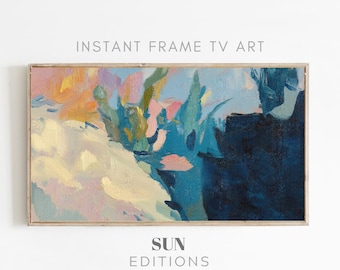 Samsung Frame TV Art abstract colorful painting, Samsung Frame TV Art Underwater Screensaver Digital Download