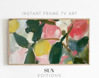 Samsung TV Art Colorful fruits Digital Download Abstract Vibrant fruit Artwork Home Decor
