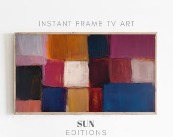 Samsung Frame TV Art abstract oil painting, Samsung Frame TV Art modern painting, 4K Art