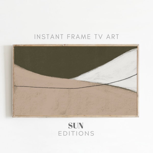 ELEGANT Samsung frame TV Art, TV Art Modern, Frame Tv Art, Green Sage Pink and White Abstract Samsung frame Tv Art, Instant Download