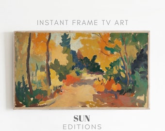 Fall pumpkin the frame TV Art  |  Samsung Frame Tv Art | Fall Frame Tv Art | Pumpkins Fall Decor | Home Decor | Colorful Art