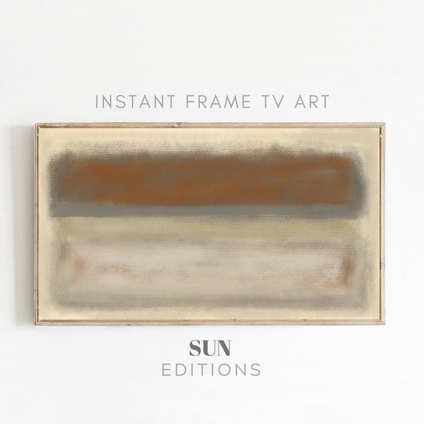 Samsung Frame TV Art Modern Painting, Samsung Frame TV Art Abstract Rothko, Frame TV Earthy abstract, Landscape Abstract Art, 4K Art
