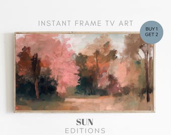 Fall Trees the frame TV Art  |  Samsung Frame Tv Art | Fall Frame Tv Art | Autumn Botanical Decor | Home Decor | Colorful Art