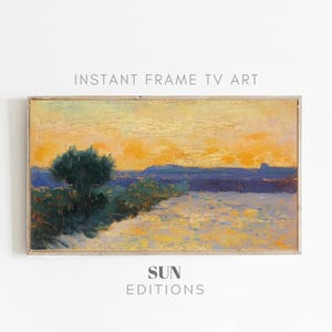 Tropical lake Painting for Samsung Frame TV Art Digital Download