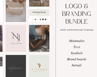 500+ Logo-Vorlagen-Bundle | Personalisierbares DIY Logo Design für Unternehmen | benutzerdefinierte Business-Logo-Design