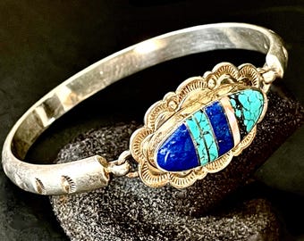 Harold Smith, Navajo Multi-stone Inlay Bracelet With Celestial