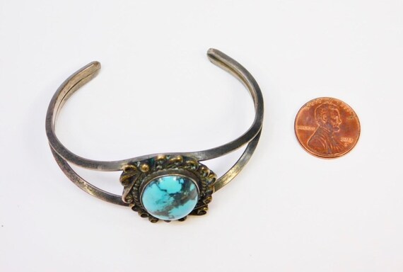 Sterling Silver - Navajo 925 Silver and Turquoise… - image 2