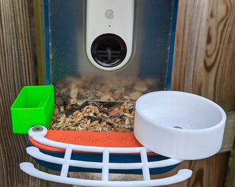 Wellness-Set für Bird Buddy Vogelhaus: Landestange, Tränke und Snackschale | Weiteres Zubehör für Birdbuddy Vogelfutterhaus in meinem Shop!