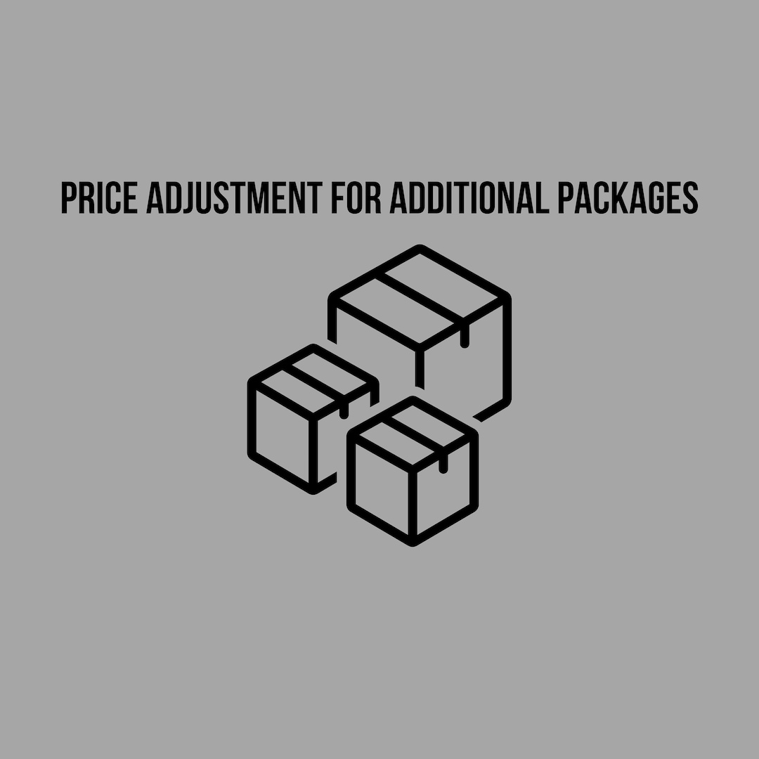 Price Adjustment for Additional Packages (only for International ...