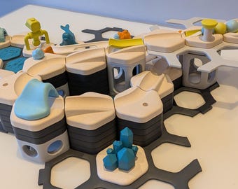 Repères d'altitude compatibles avec GraviTrax JUNIOR - Hauteurs inattendues et descentes rapides