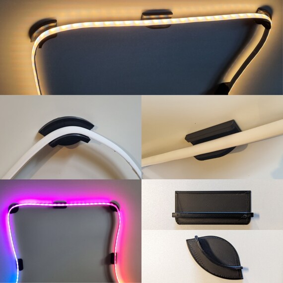 Philips Hue Lightstrip TV Mount for Gradient Ambiance, Lightstrip Gen1 and  Gen2plus as Well as All Standard Lightstrips 