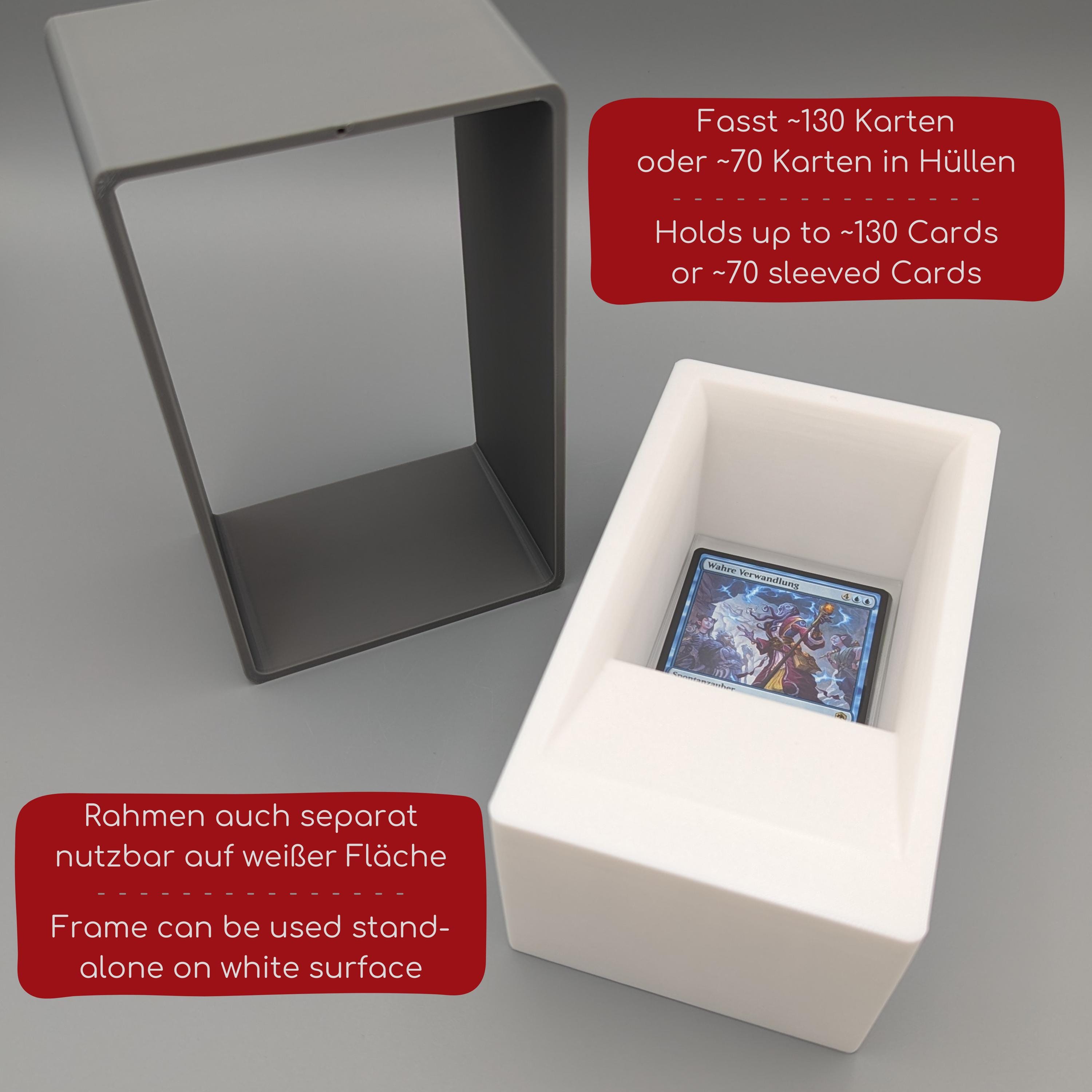 TCG Scan Box – Fast Card Centering Tool For MTG, Standard Size Cards (with/without Sleeve)